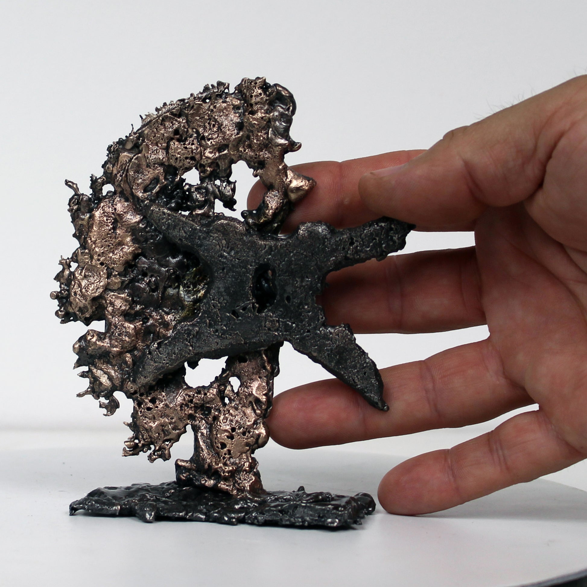 Gémeaux 19 A4 - Signe du zodiaque astrologie - Sculpture dentelle metal bronze acier