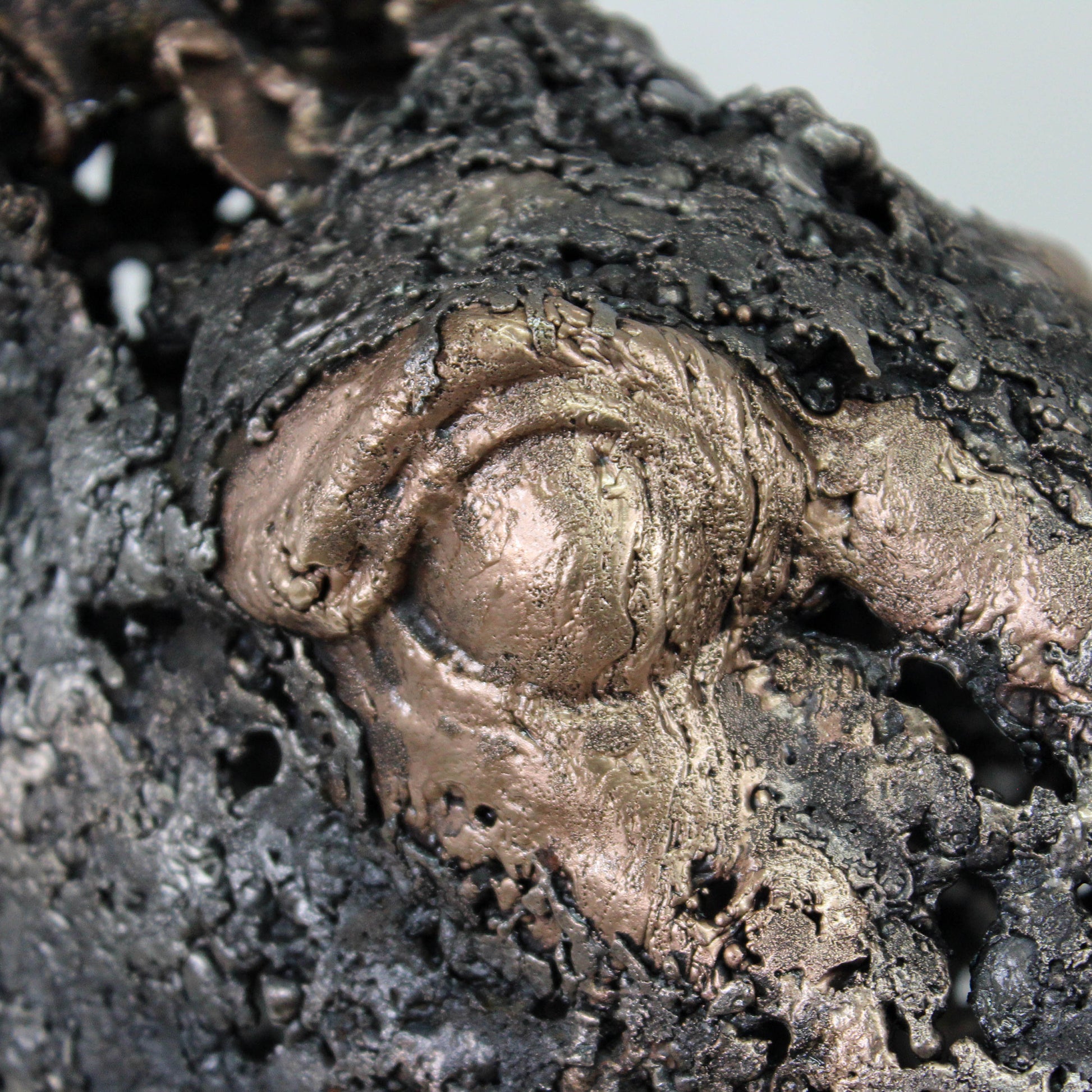 Cheval Rabastas - Sculpture métal - tête de cheval en Acier et Bronze - Buil