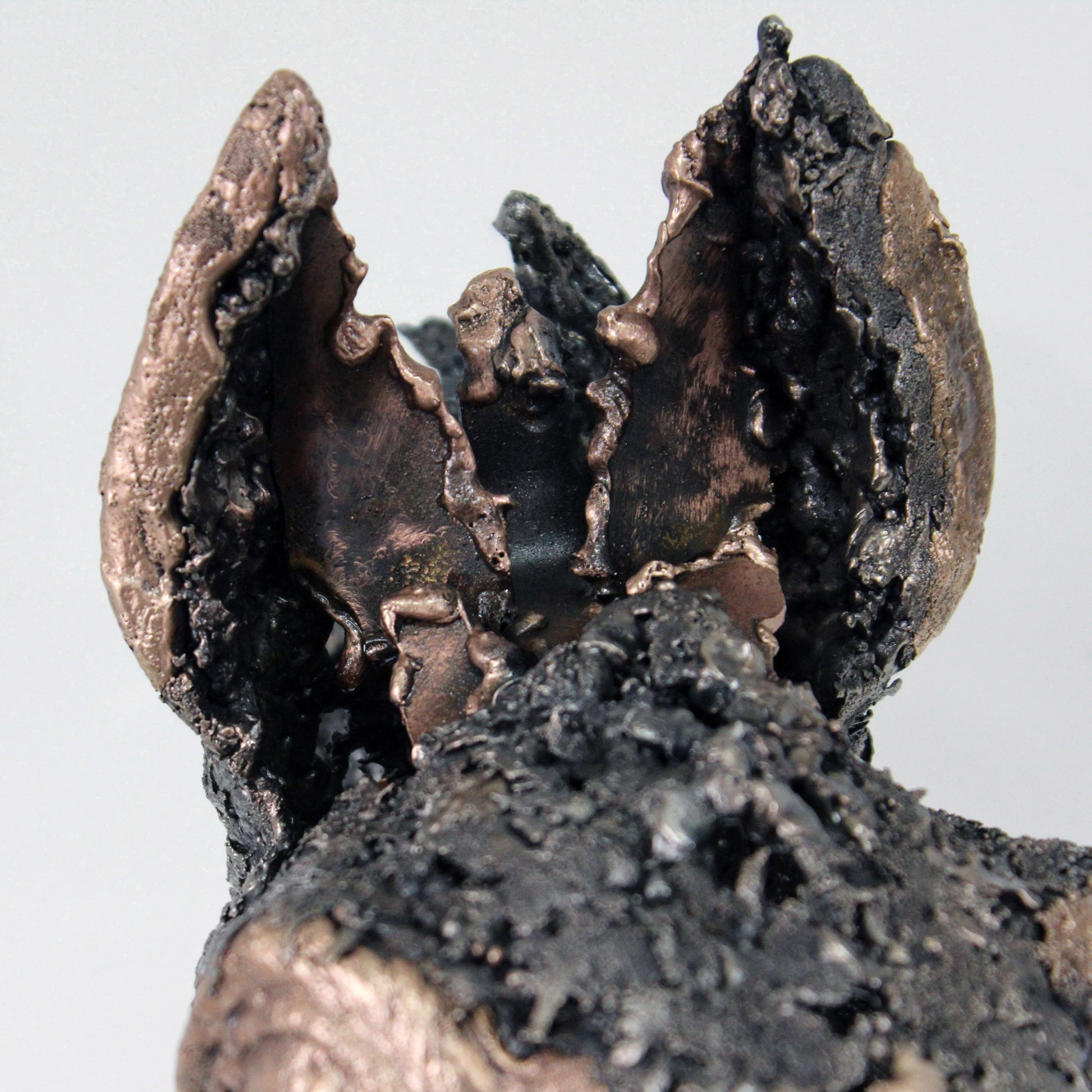 Cheval Rabastas - Sculpture métal - tête de cheval en Acier et Bronze - Buil