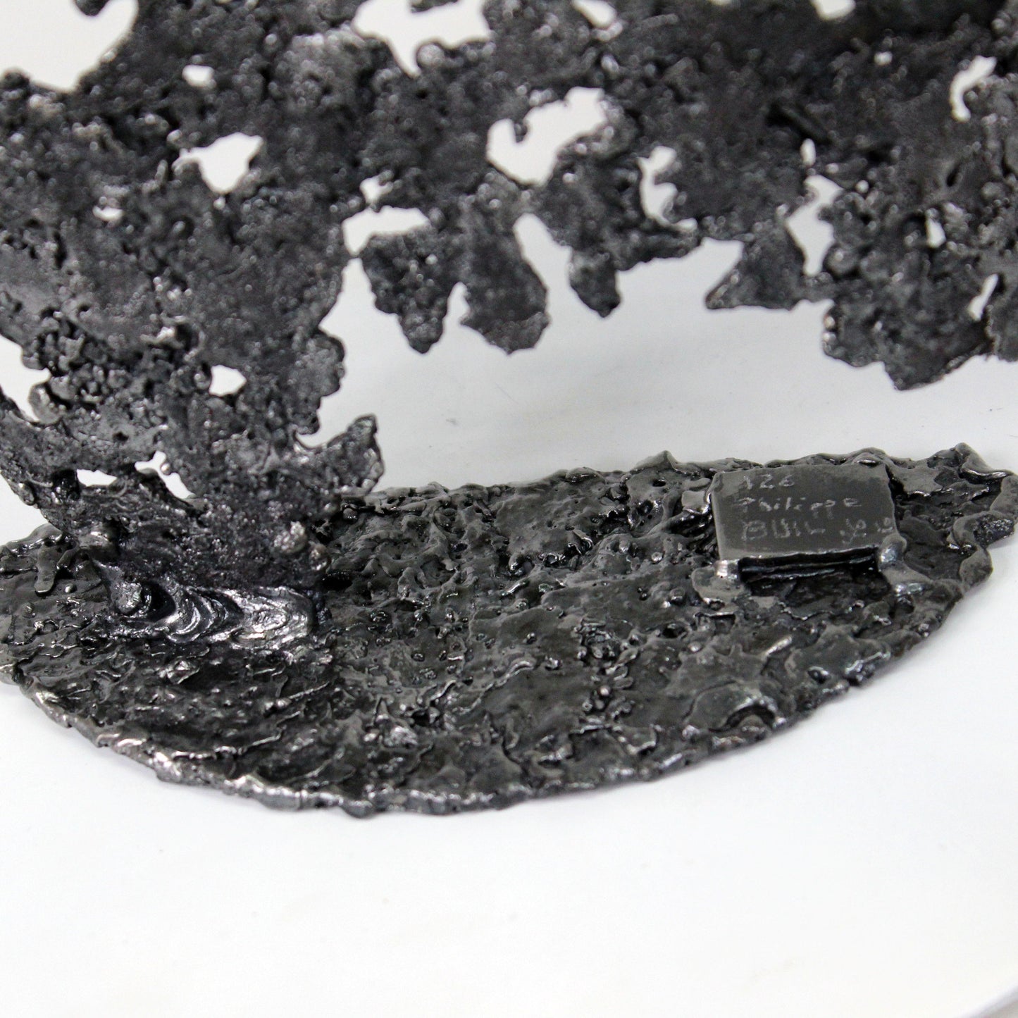 Belisama Antan - Sculpture buste femme dentelle Acier bronze - Buil